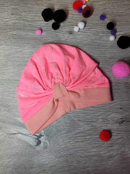 Turbāncepure - neona rozā ar gaišākrozā malu